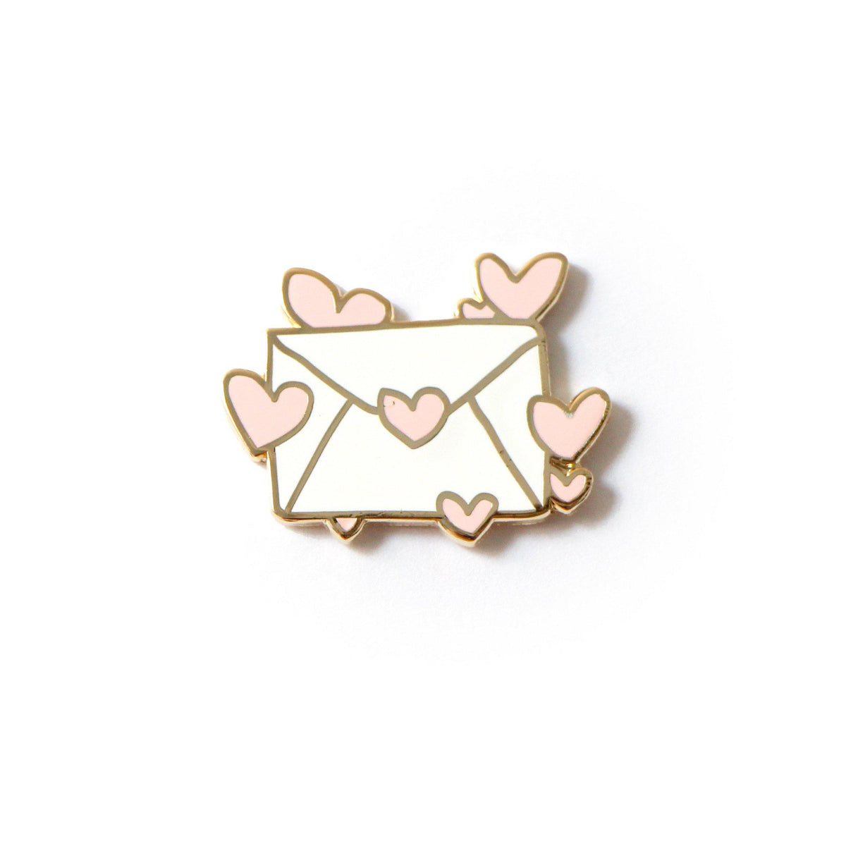 Hearts Love Letter Envelope Enamel Pin by MILQ