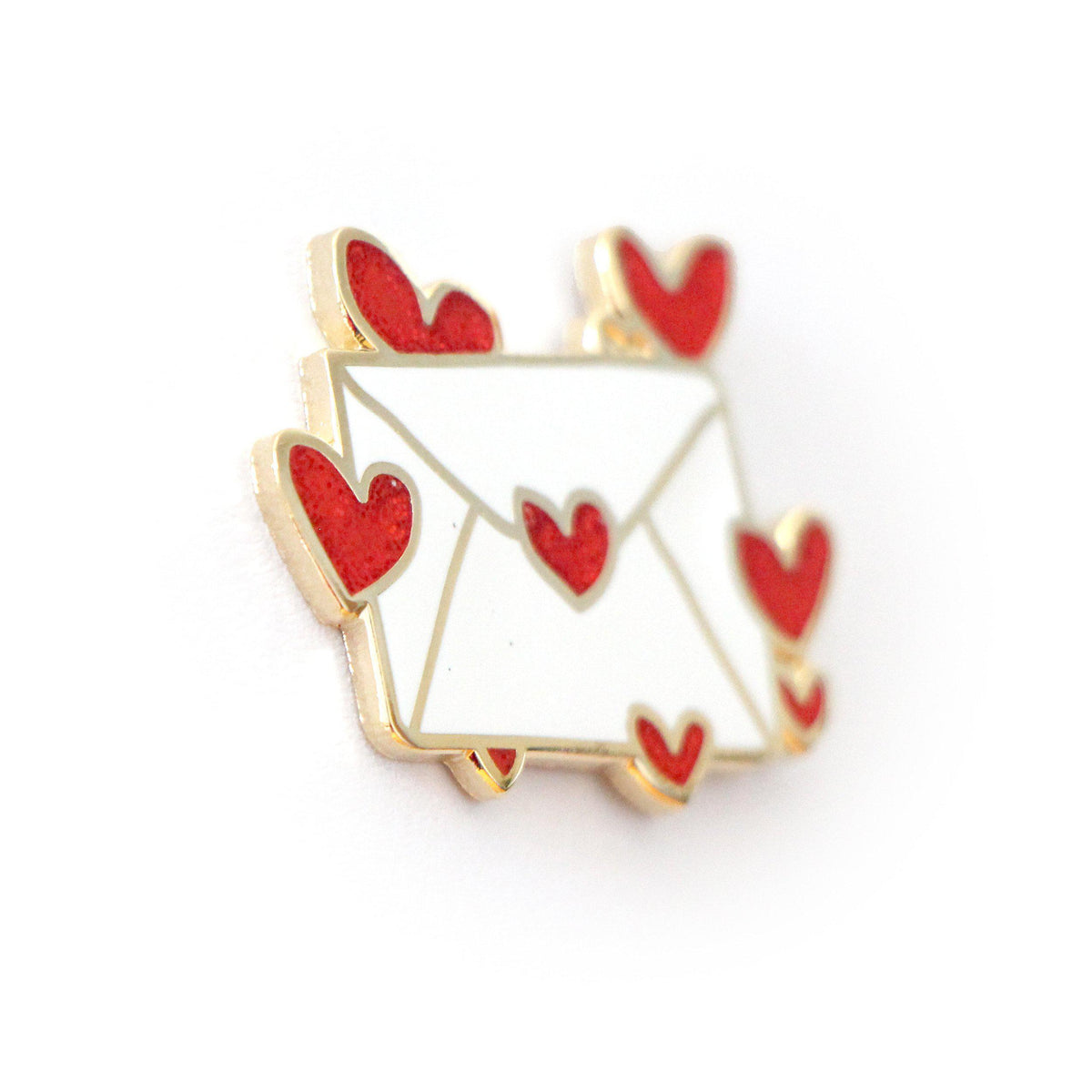 Hearts Love Letter Envelope Enamel Pin by MILQ