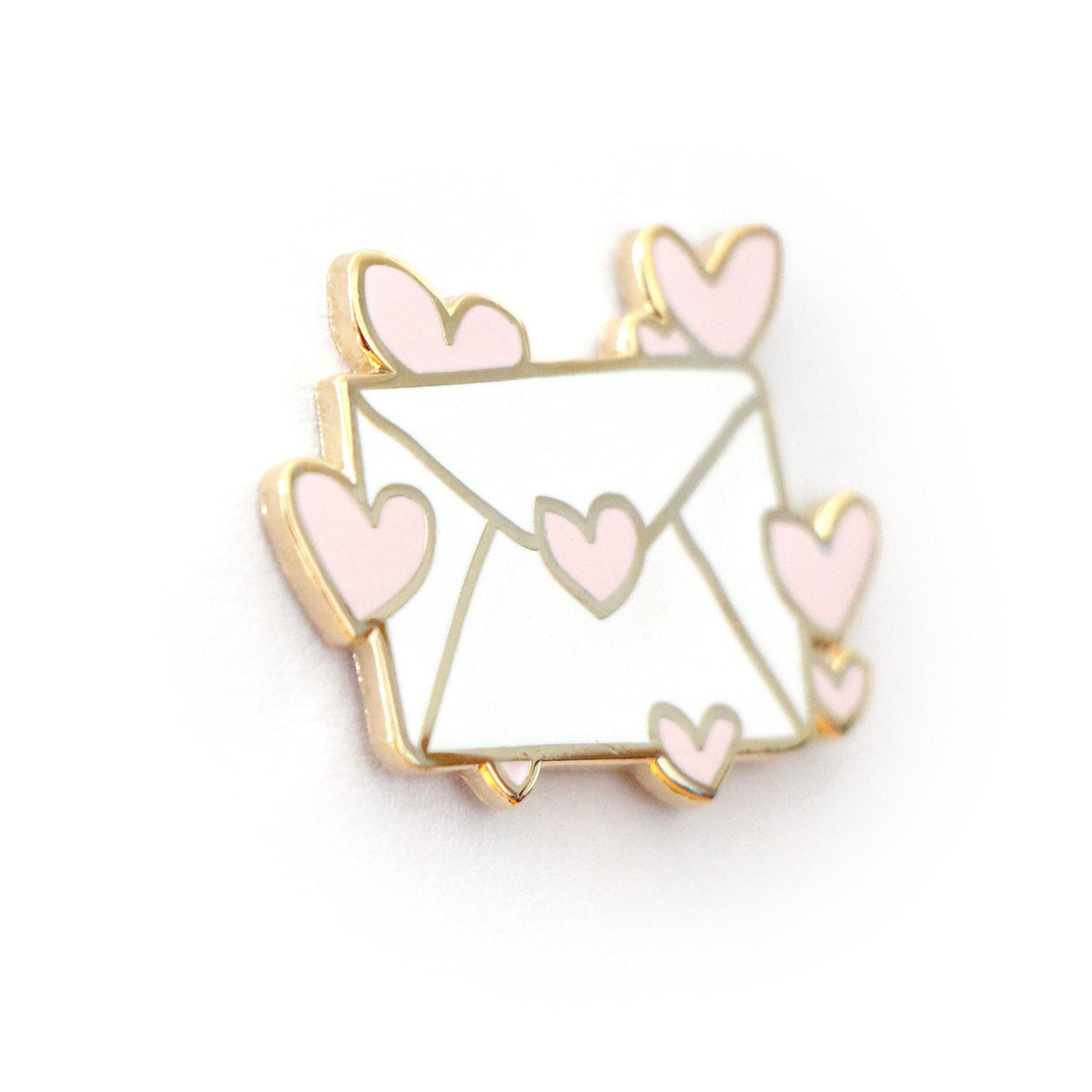 Hearts Love Letter Envelope Enamel Pin by MILQ