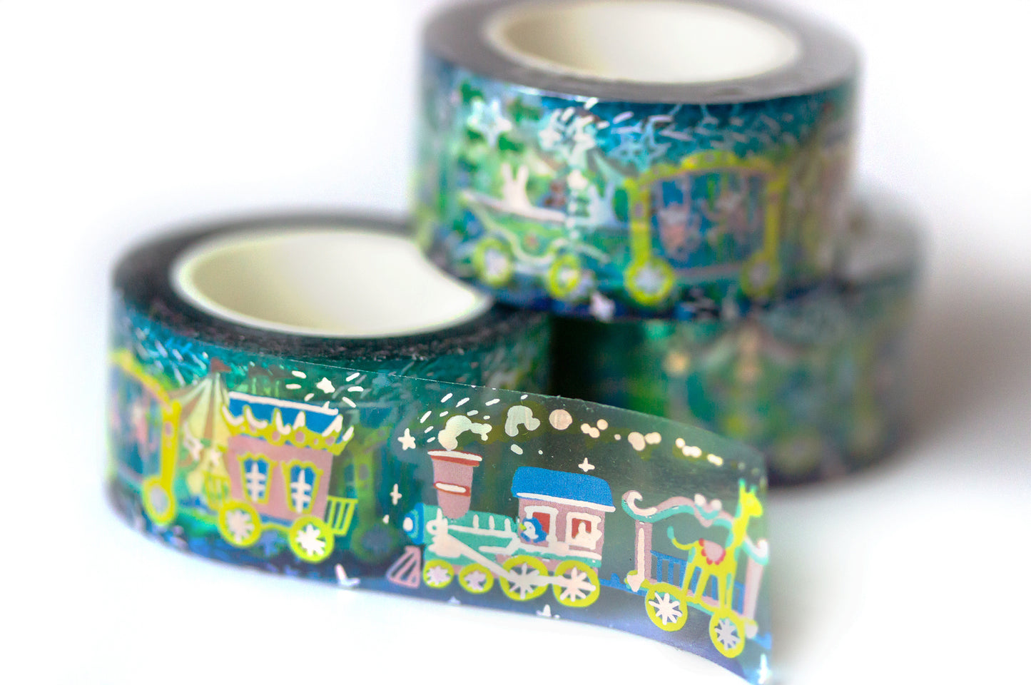 Circus Carnival Holographic Foil Washi Decorative Masking Tape by MILQ