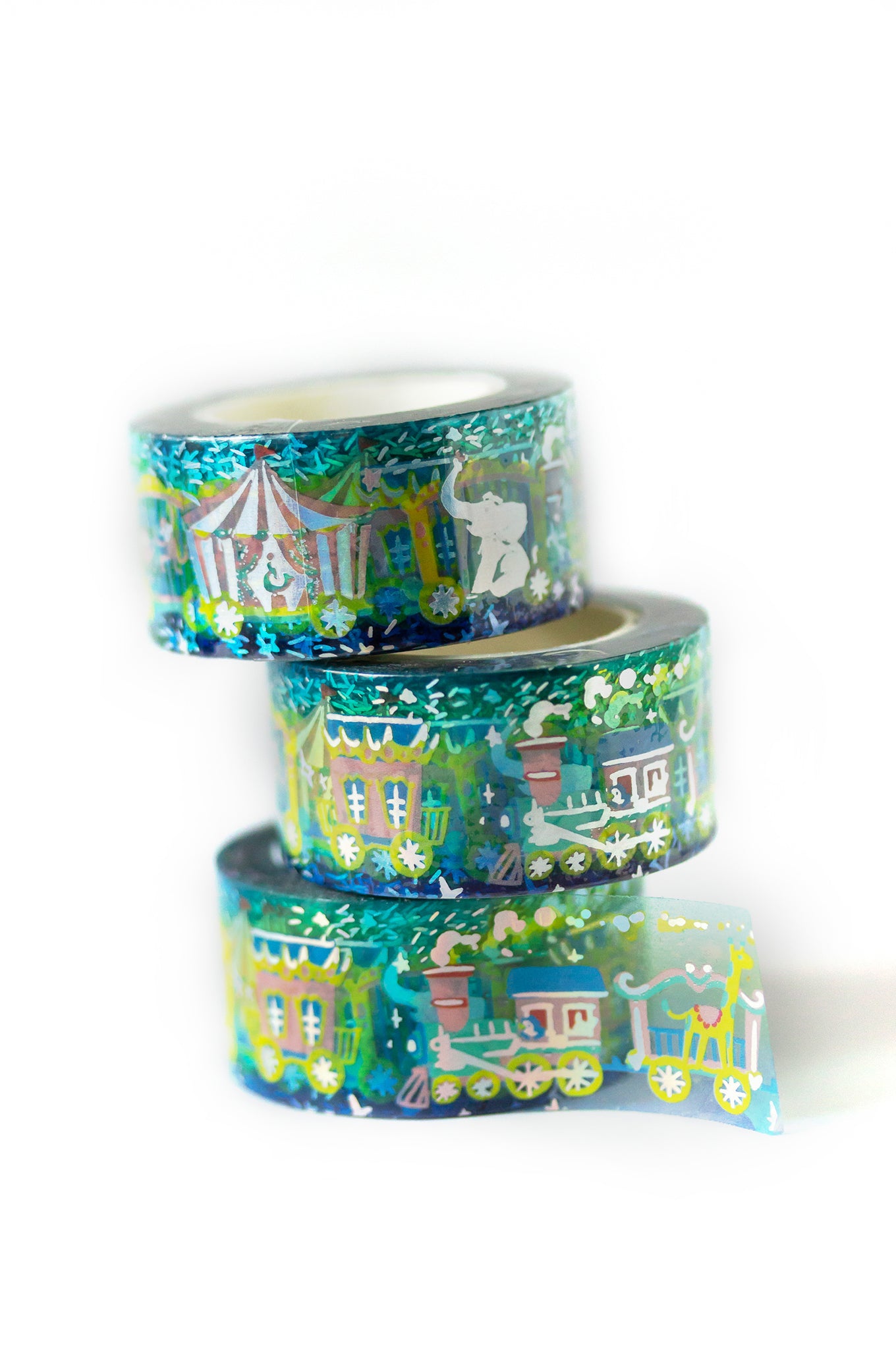 Circus Carnival Holographic Foil Washi Decorative Masking Tape by MILQ