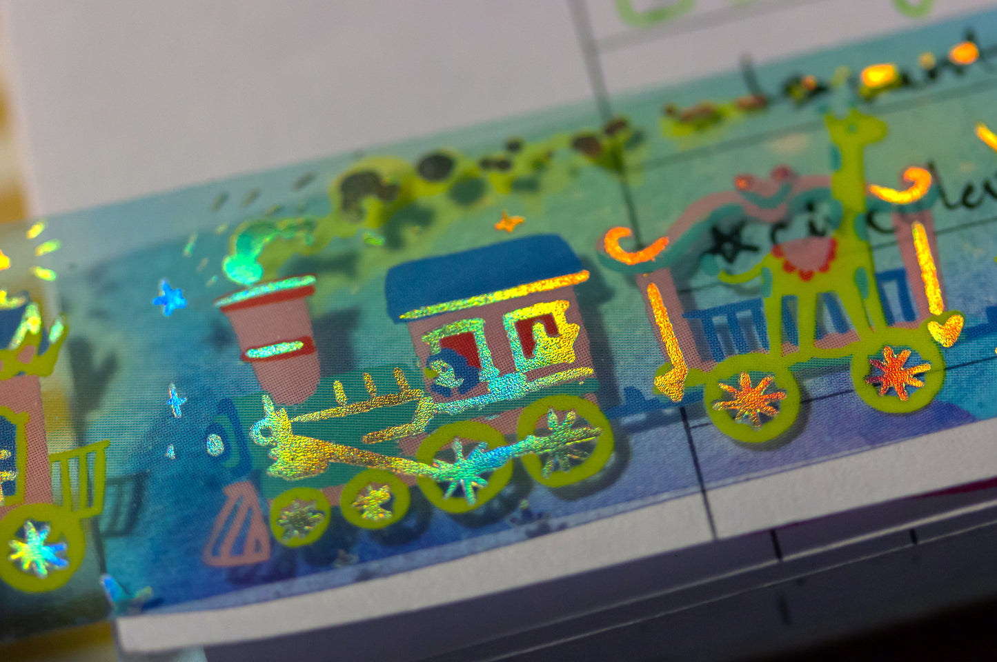 Circus Carnival Holographic Foil Washi Decorative Masking Tape by MILQ