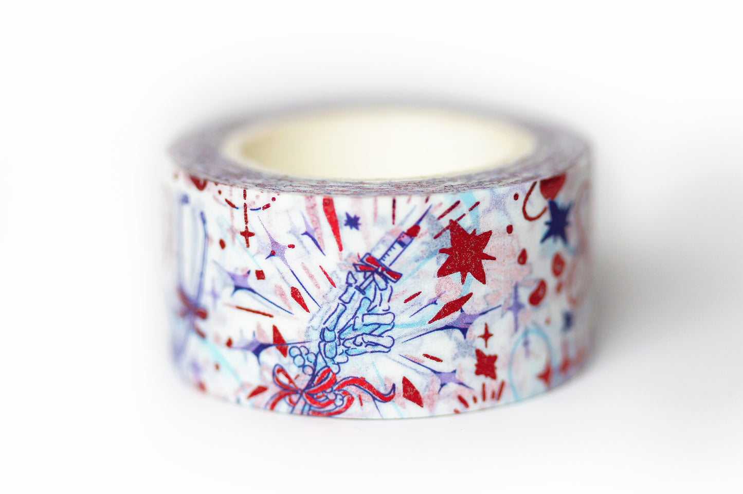 Creepy Cute Medical Imagery Aesthetic Red Foil Washi Decorative Tape by MILQ