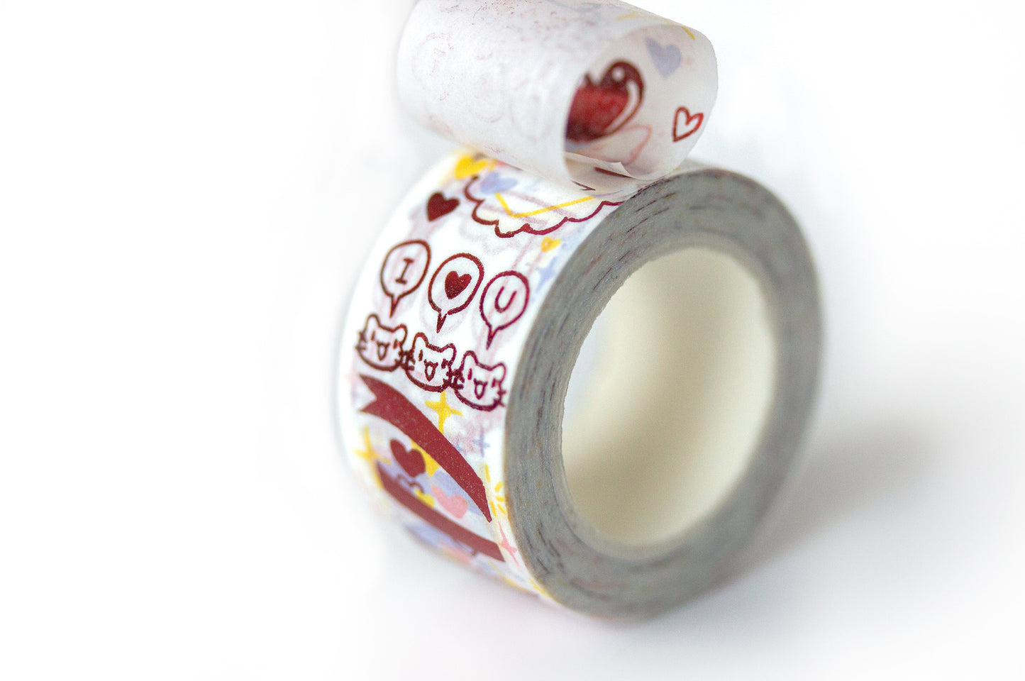 Love Letter Red Foil Manga Aesthetic Washi Decorative Tape by MILQ