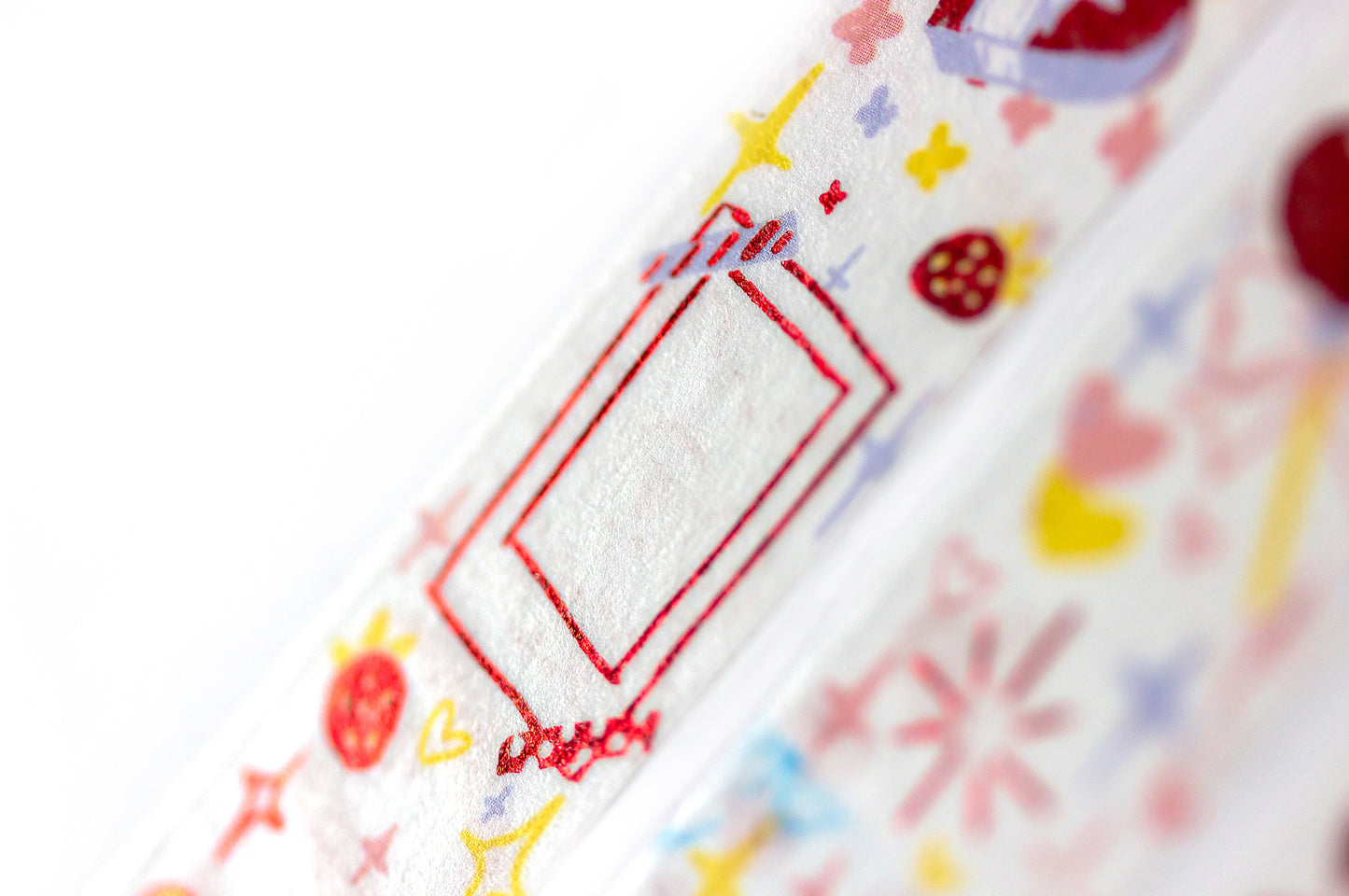 Love Letter Red Foil Manga Aesthetic Washi Decorative Tape by MILQ