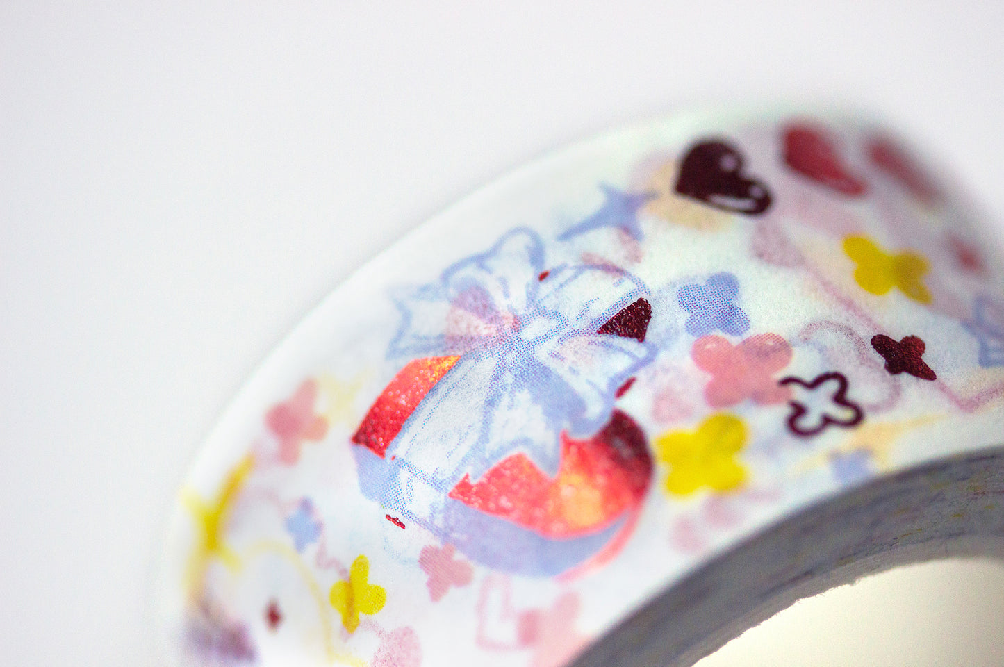 Love Letter Red Foil Manga Aesthetic Washi Decorative Tape by MILQ