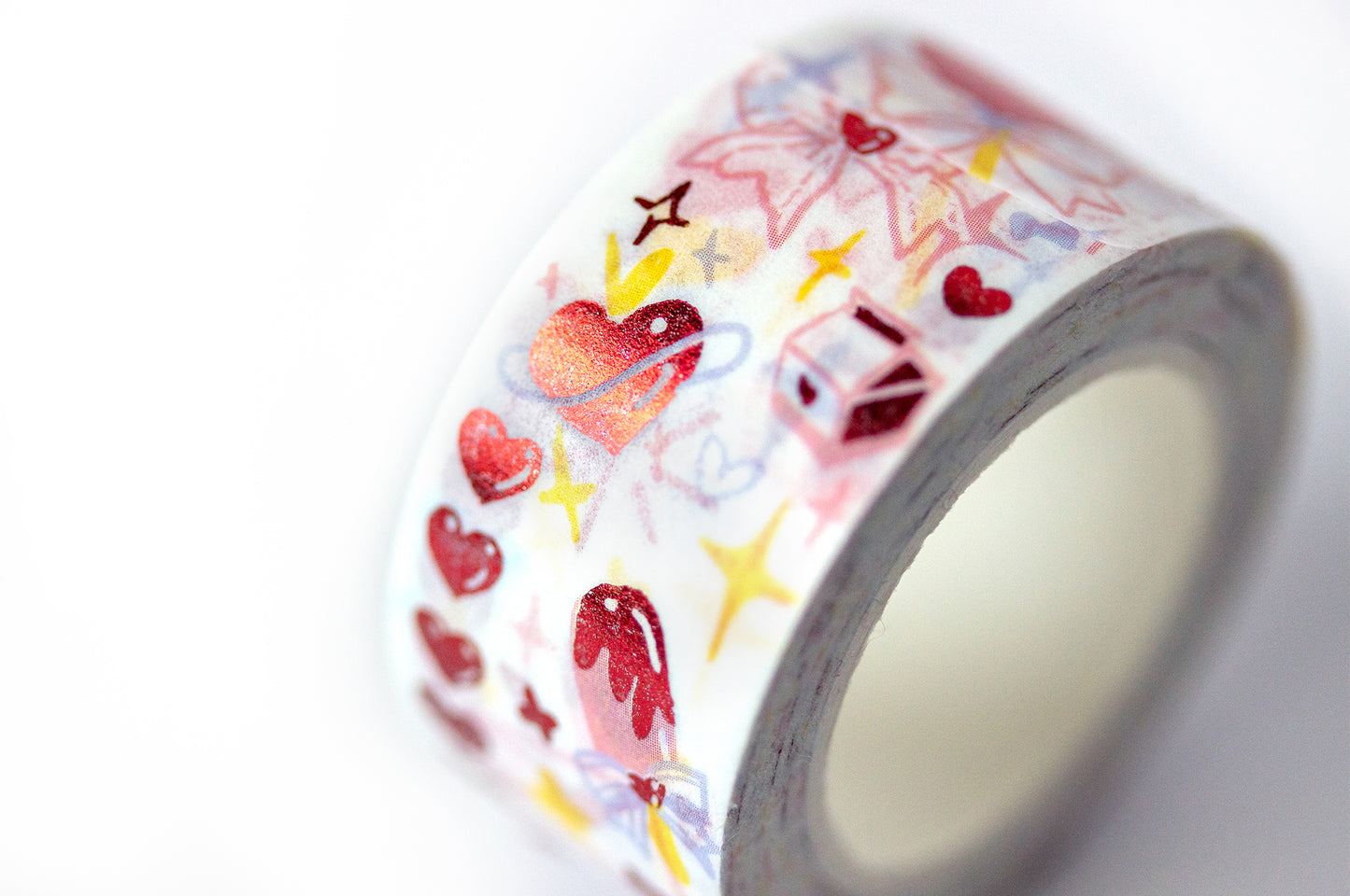 Love Letter Red Foil Manga Aesthetic Washi Decorative Tape by MILQ